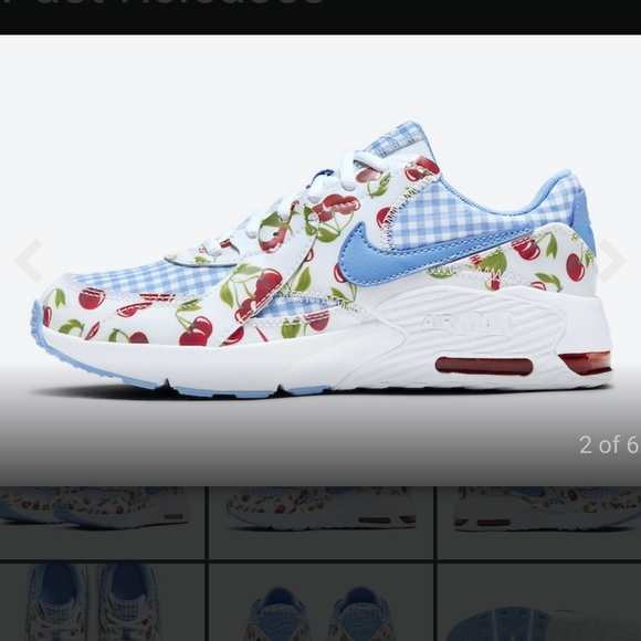 Rare Nike Cherry Gingham Air Max Shoes women's size 6.5k - Picture 4 of 7